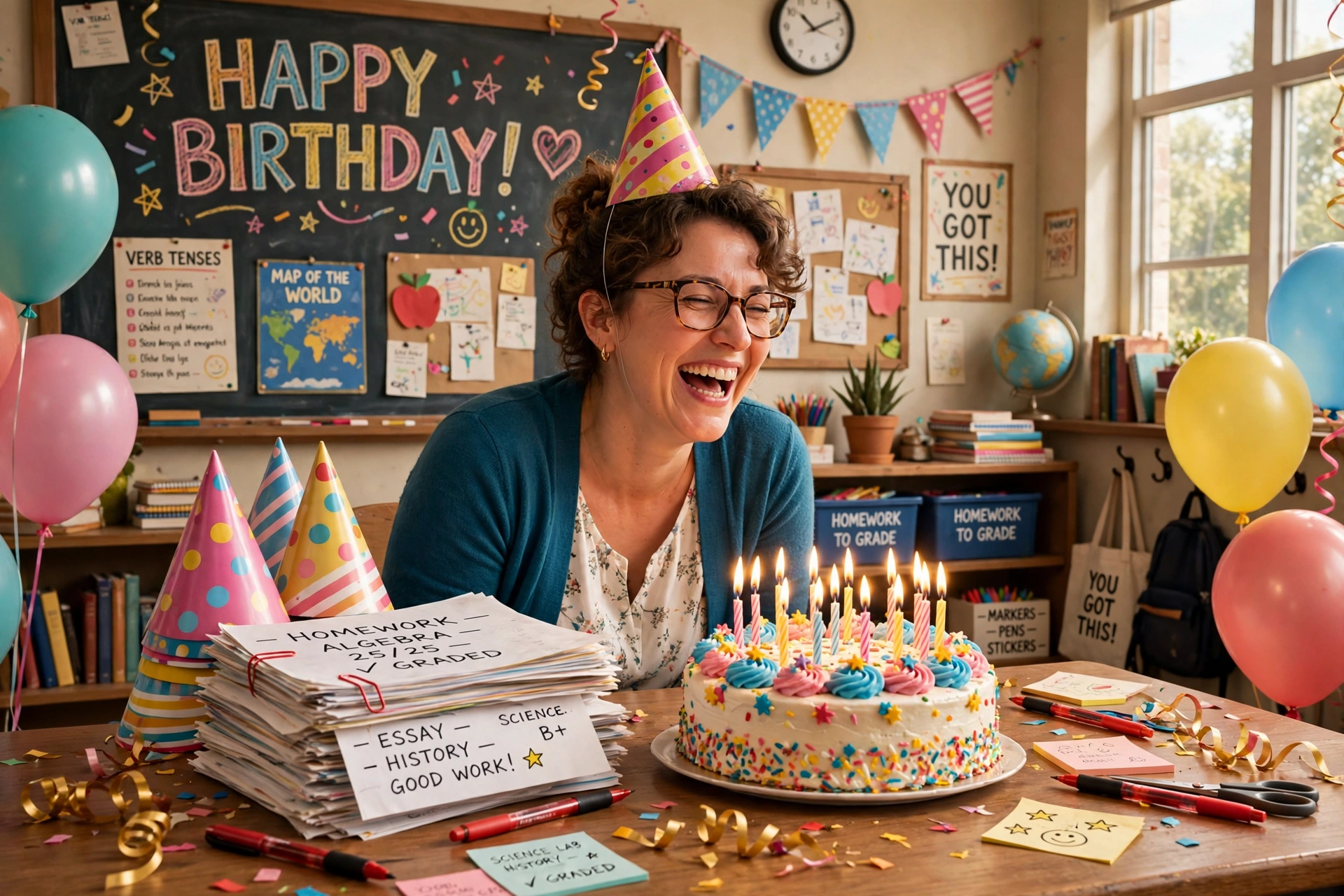 Funny Birthday Wishes for Teacher